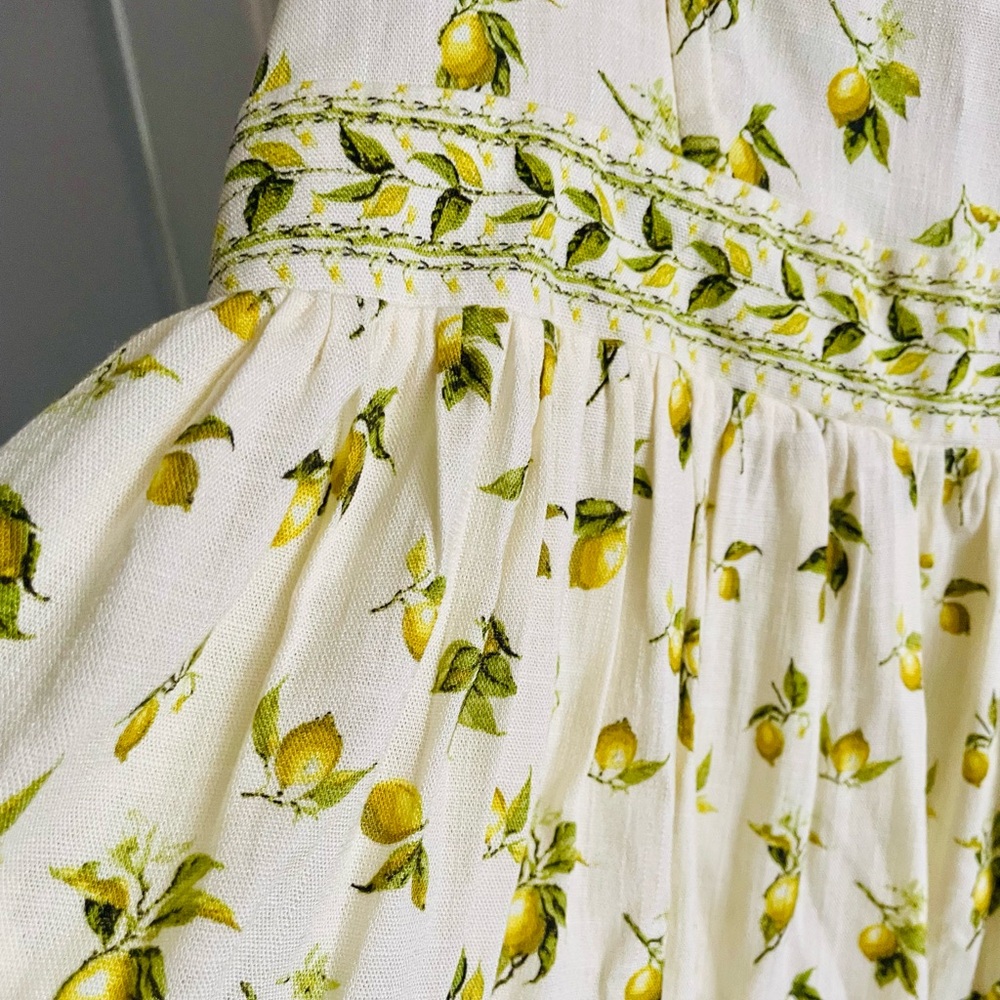 Max Studio London Maxi Dress Lemon Print - Picture 9 of 11